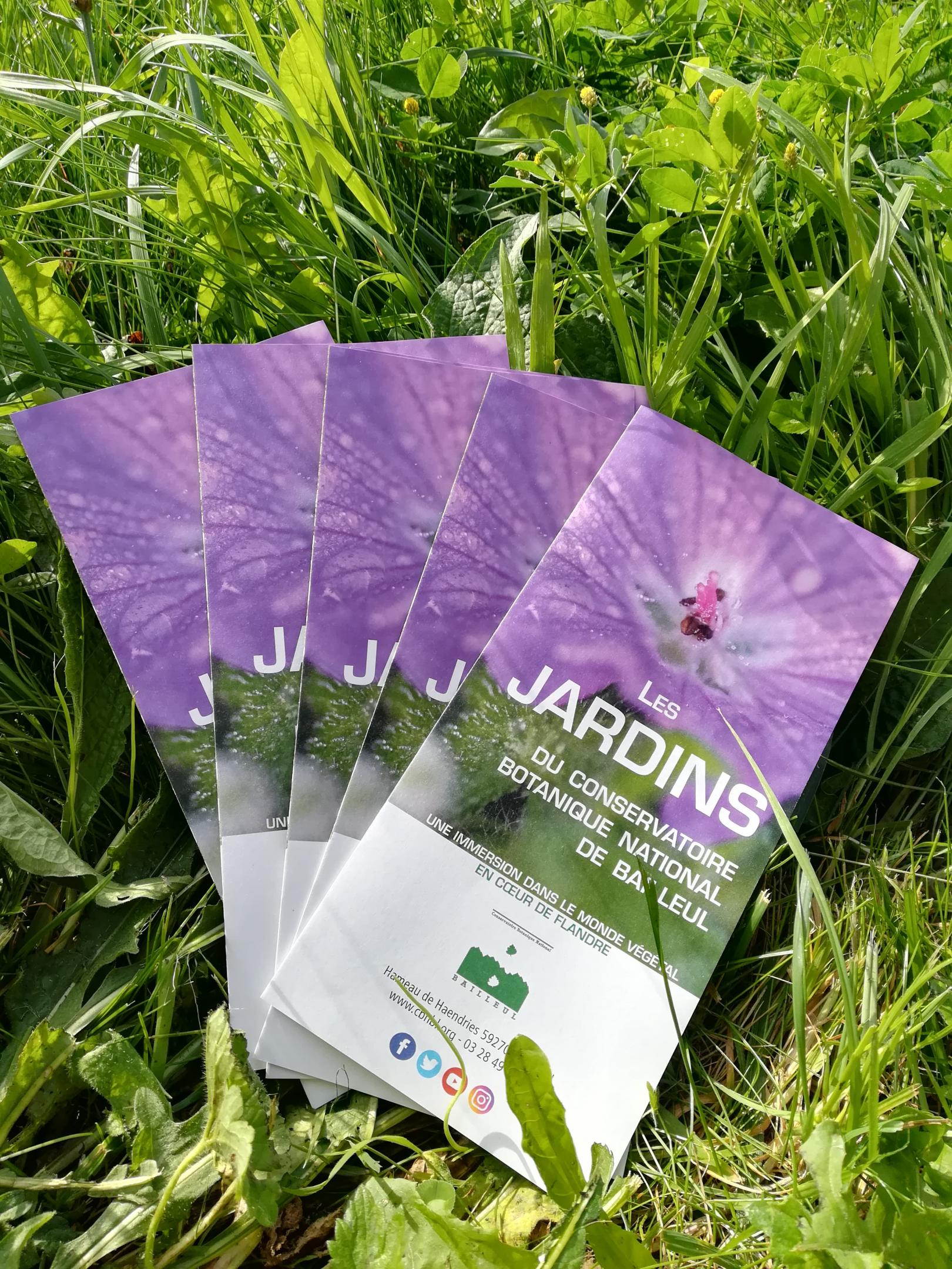 Dépliant présentation jardins CBNBL 