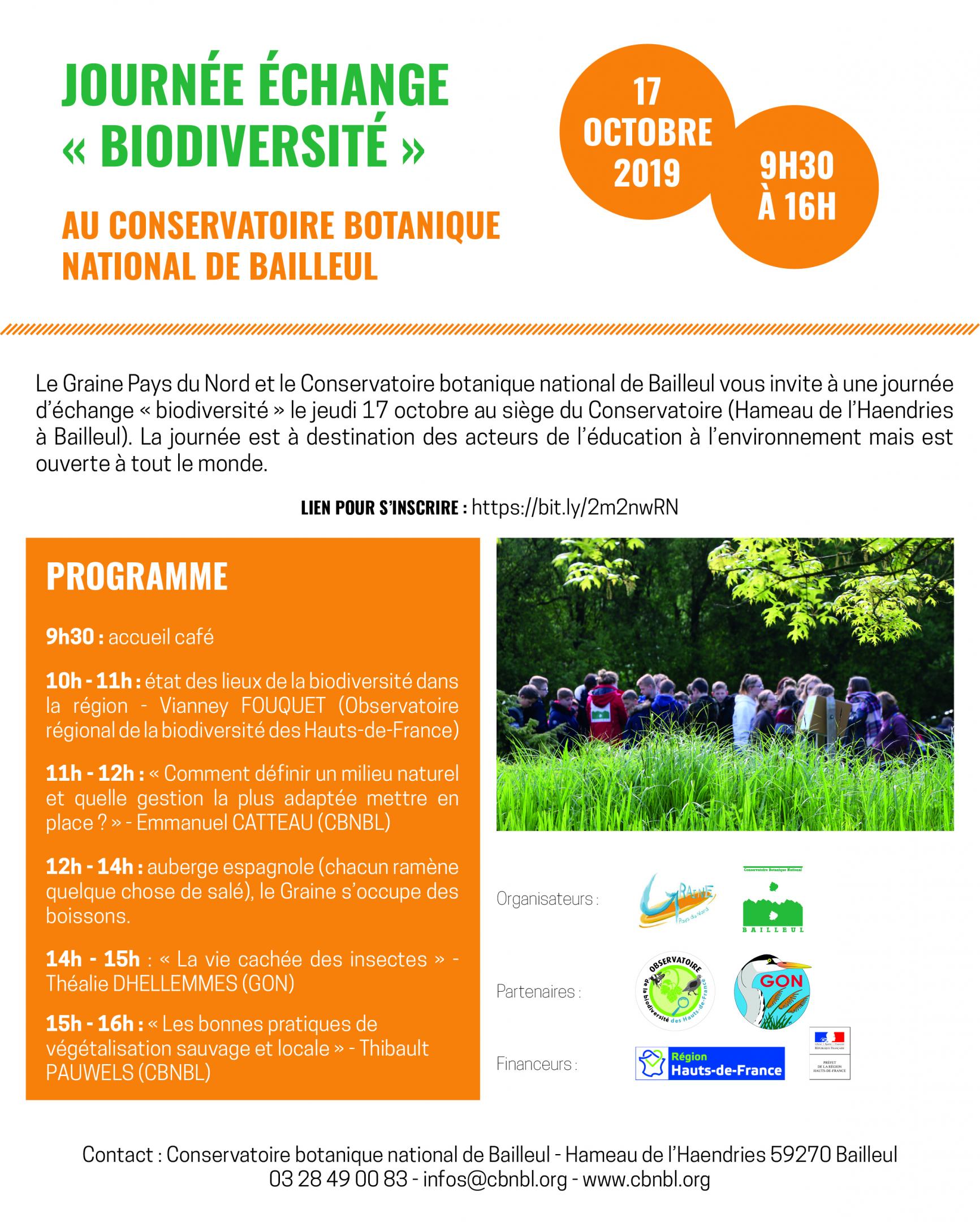 Journée échange biodiv