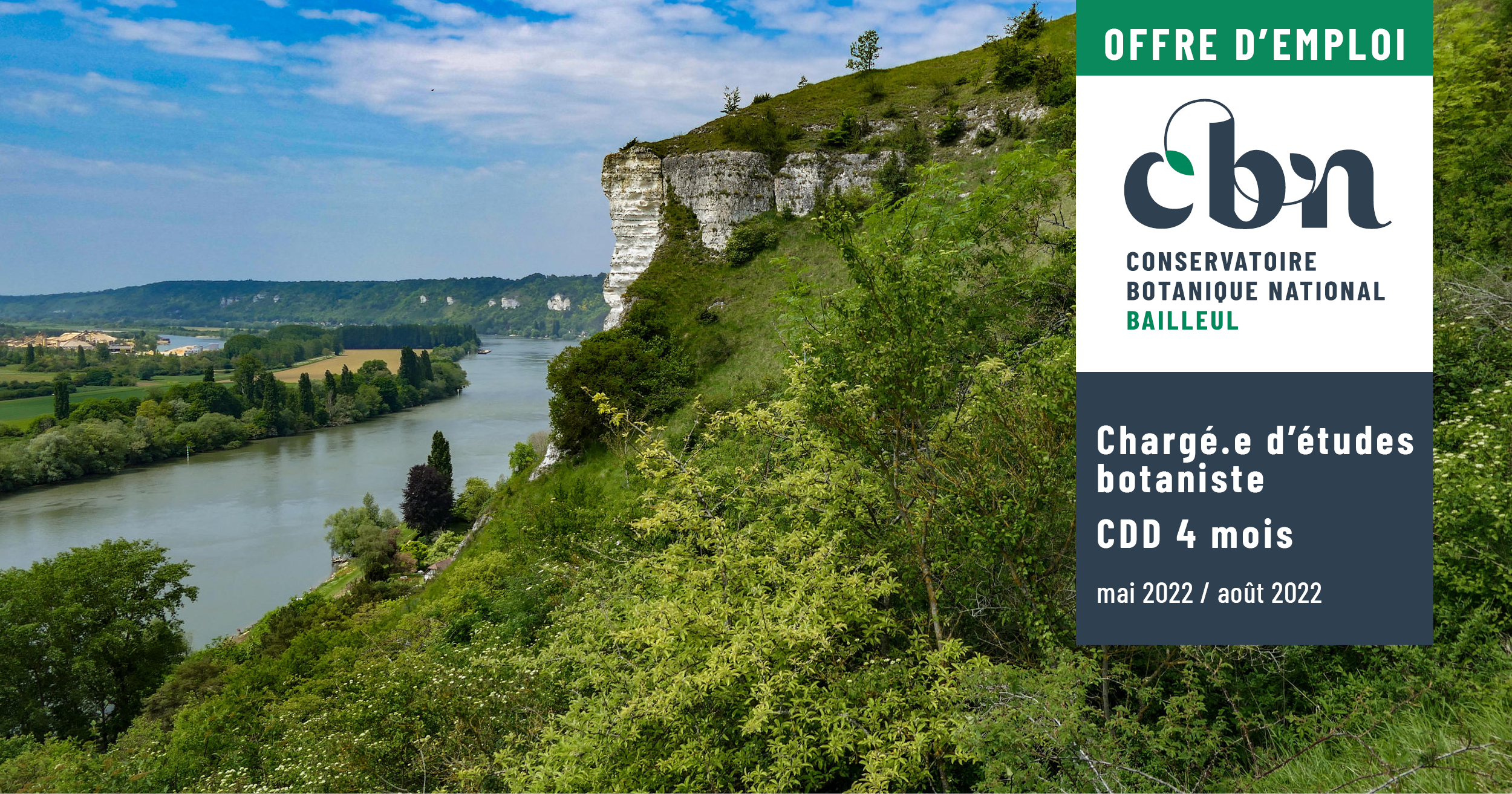 L'antenne Normandie du CBN de Bailleul recherche un.e chargé.e d'études botaniste