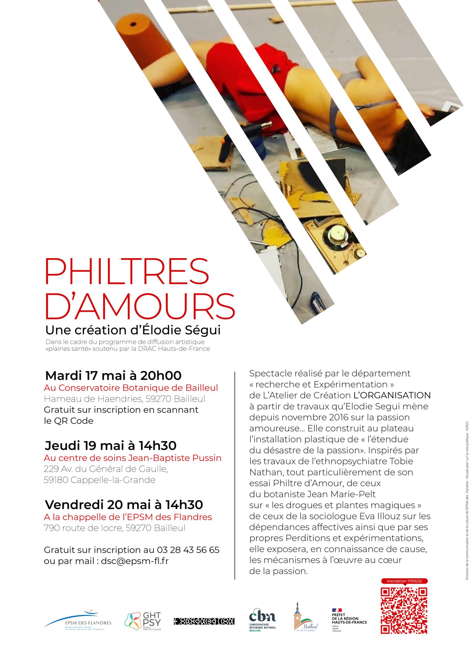 Spectacle "Philtres d'amours" au CBN de Bailleul