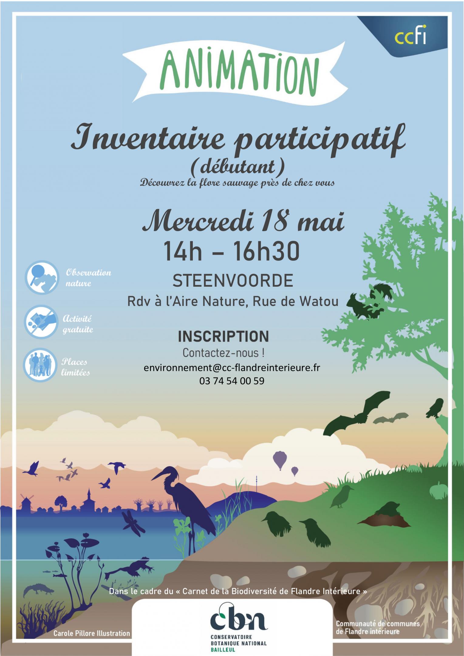 Inventaire participatif flore sauvage à Steenvoorde (59)
