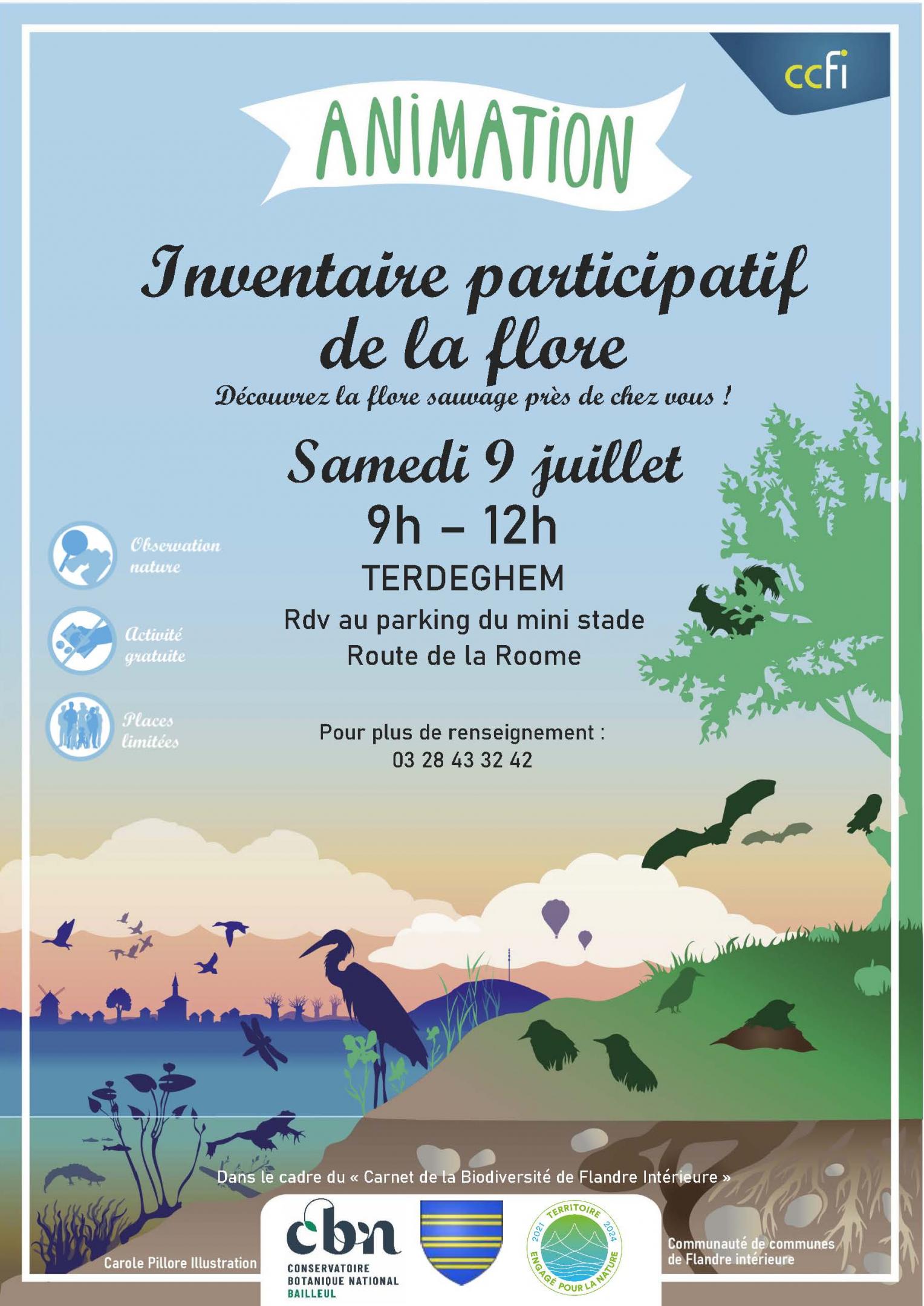 Inventaire participatif flore sauvage à Terdeghem (59)