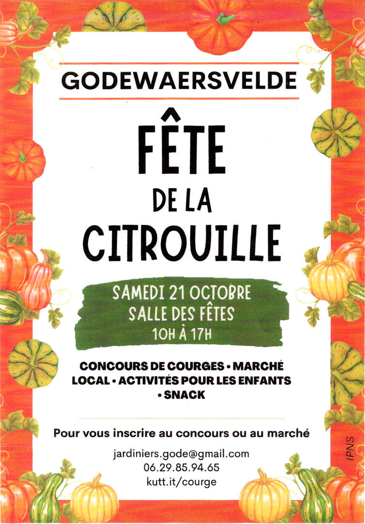 Fête de la citrouille à Godewaersvelde (Nord)