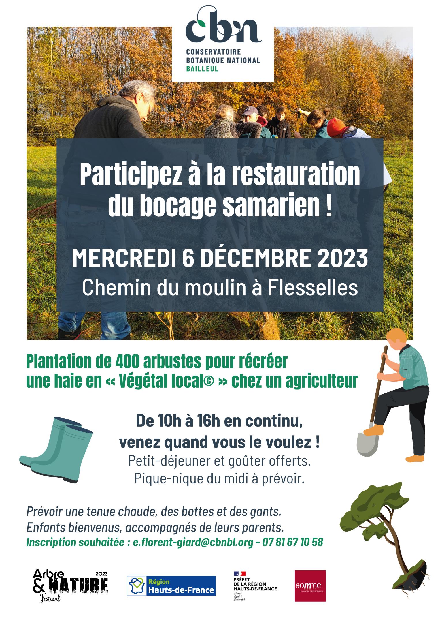Plantation citoyenne : participez à la restauration du bocage samarien !