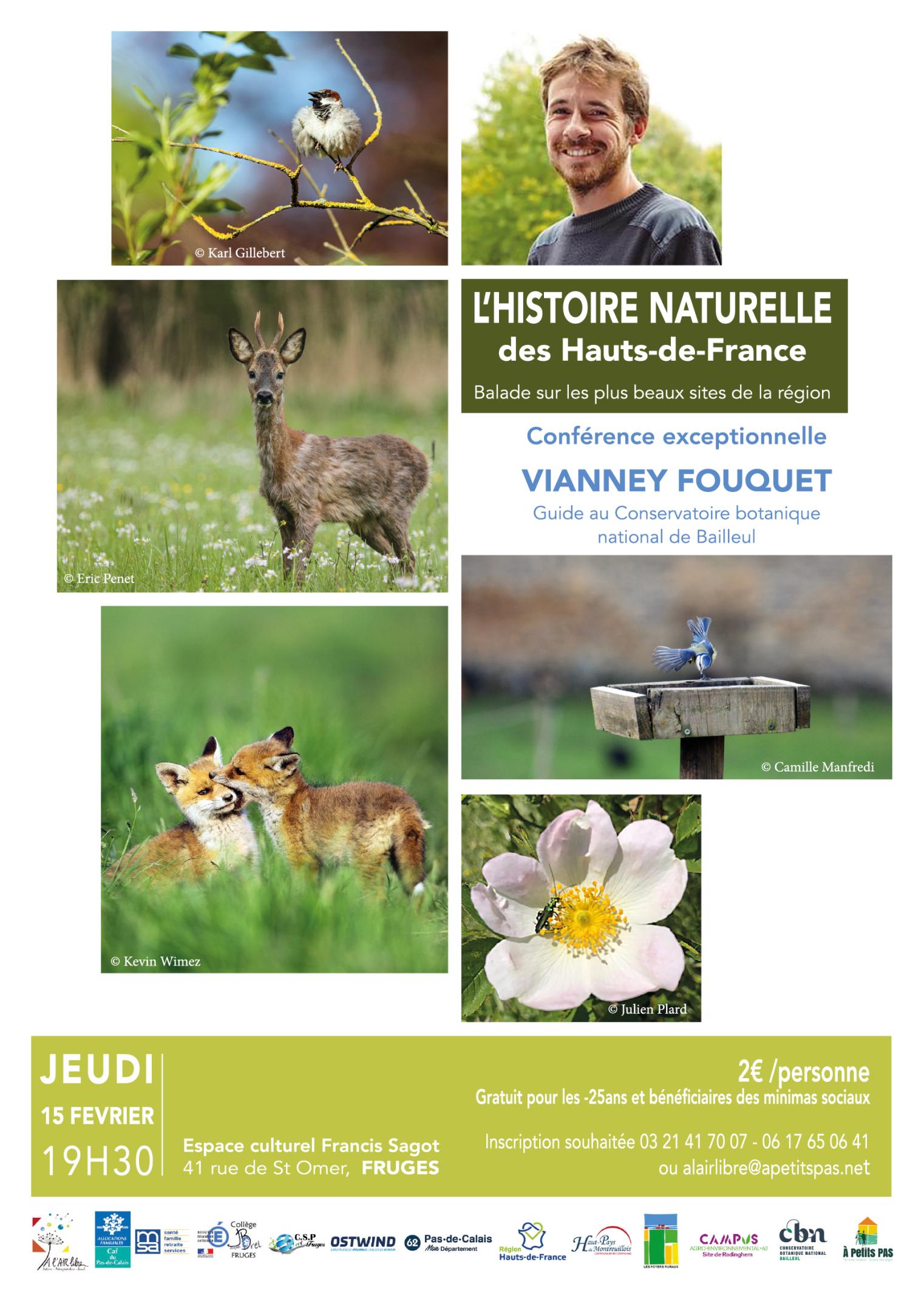 Conférence : "L'histoire naturelle des Hauts-de-France" à Fruges (Pas-de-Calais)