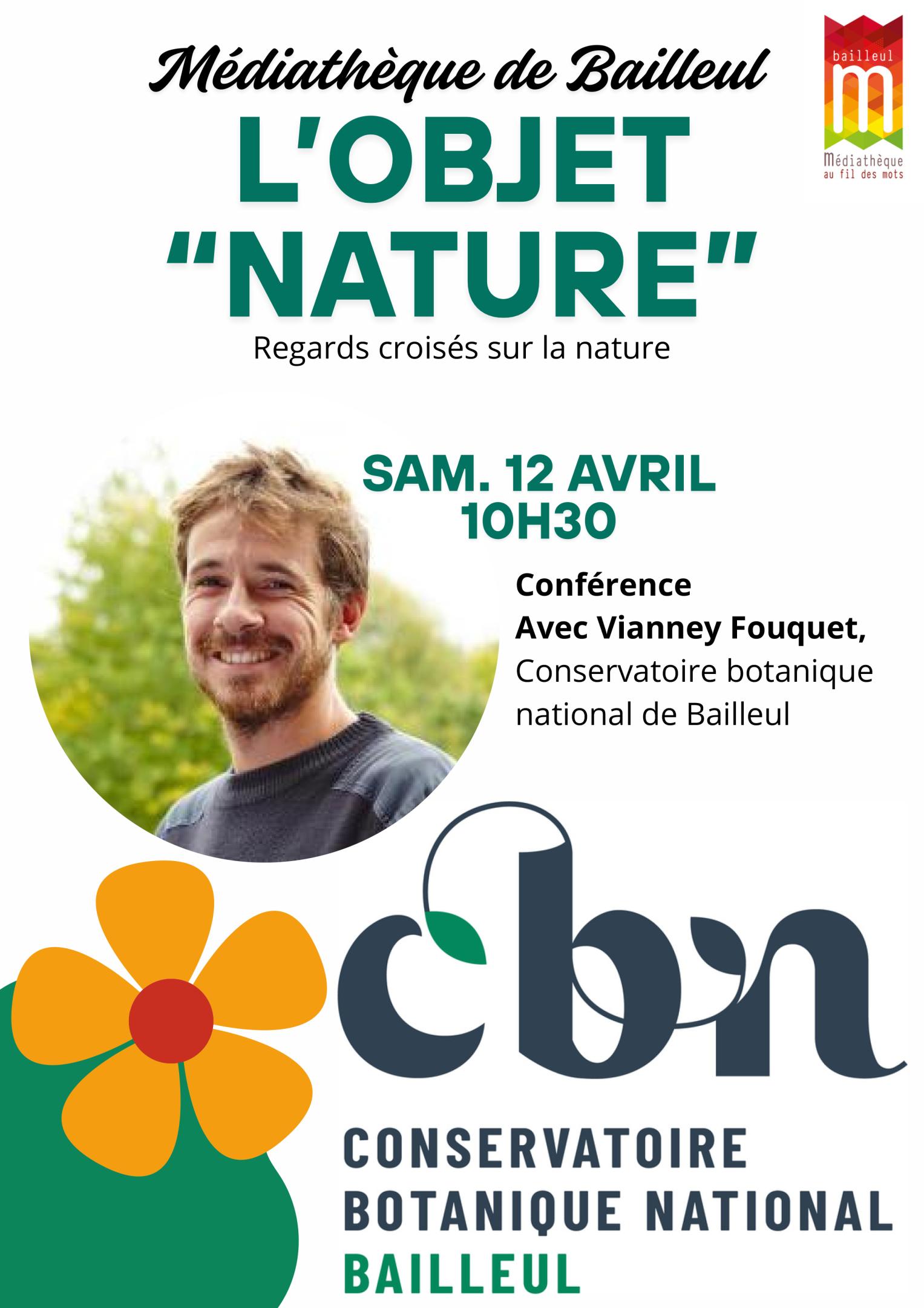 Conférence "L"objet" nature - médiathèque de Bailleul 
