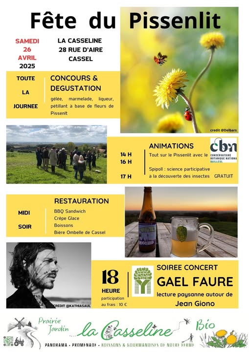 Evènement Fête du Pissenlit - 26 avril 2025 (Nord)