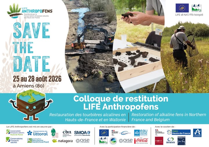 SAVE THE DATE : Colloque de restitution du programme LIFE Anthropofens | 25 au 28 août 2026