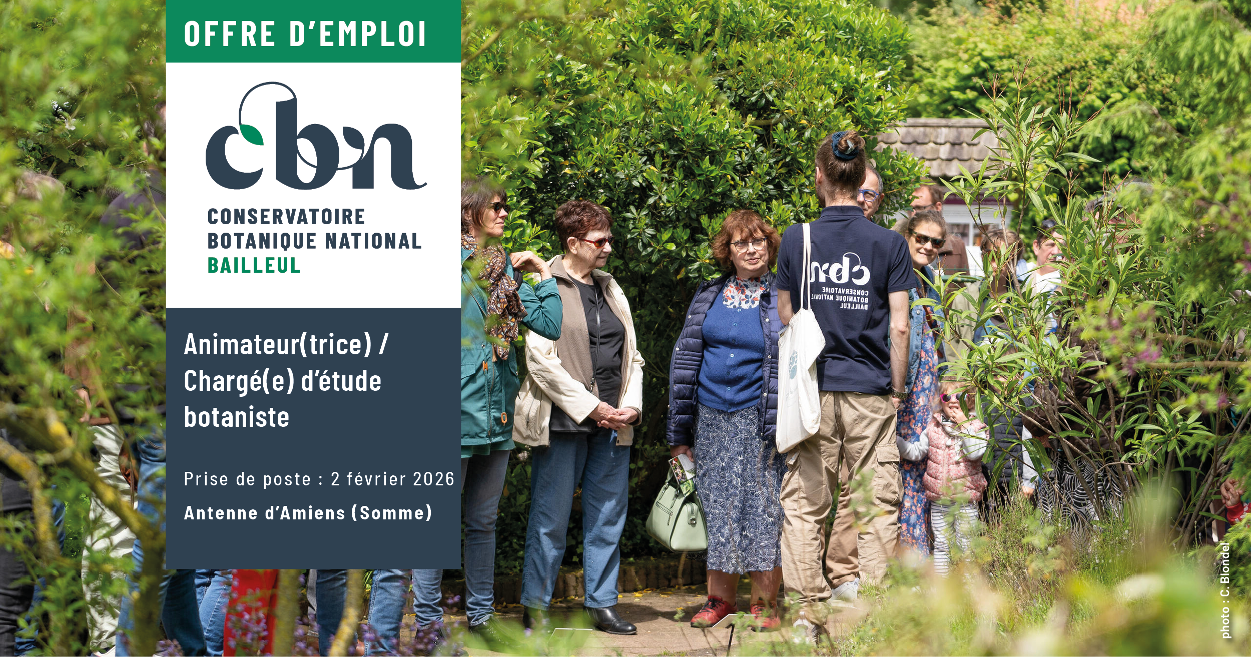 Offre d'emploi : un(e) Animateur(trice) / Chargé(e) d’étude botaniste 