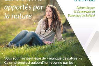 Conférence "les bienfaits apportés par la nature"' à Clairmarais (62)
