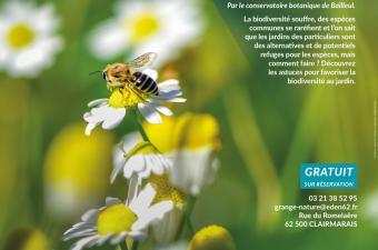 Conférence : "Comment favoriser la biodiversité chez soi ?" à la Grange nature (62)