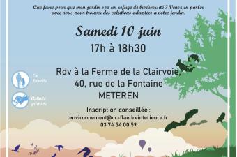 "Mon jardin refuge de biodiversité" à Météren (Nord)