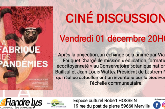 Ciné-discussion "La fabrique des pandémies" à Merville (Nord)