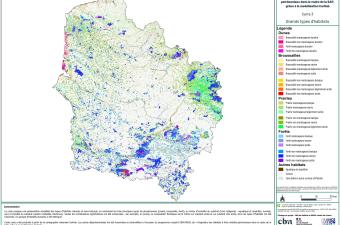 Carte des grands types d’habitats des Hauts-de-France