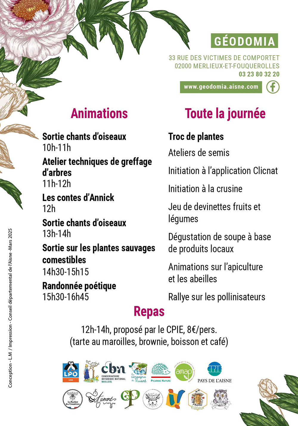 Affiche Fête du Jardin au Naturel à Merlieux-et-Fouquerolles 27 avril 2025